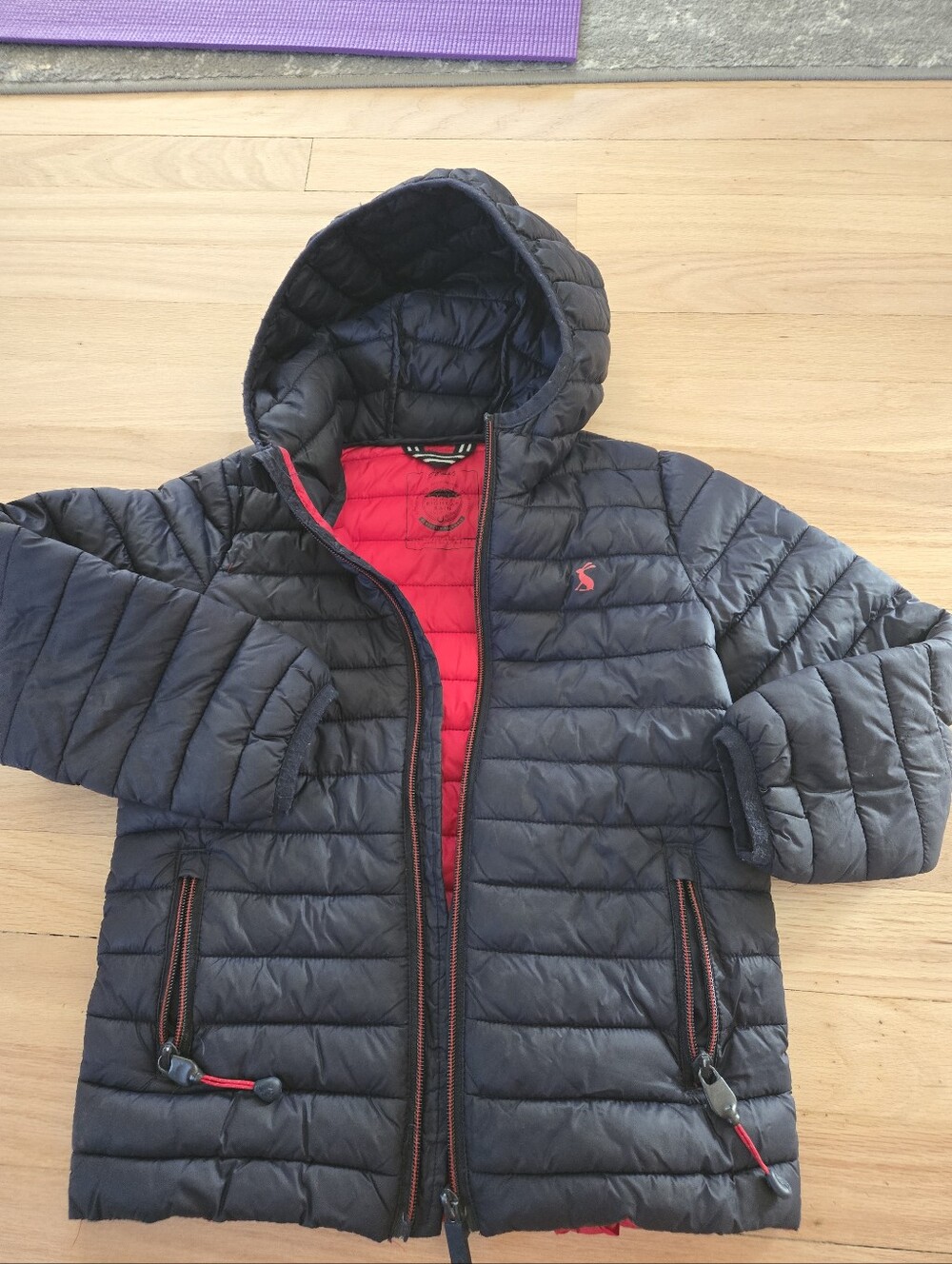 Joules Boys Hooded Puffer showerproof Jacket  size 6